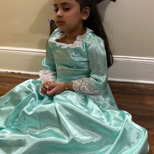 Little girls Eliza costume from Hamilton
